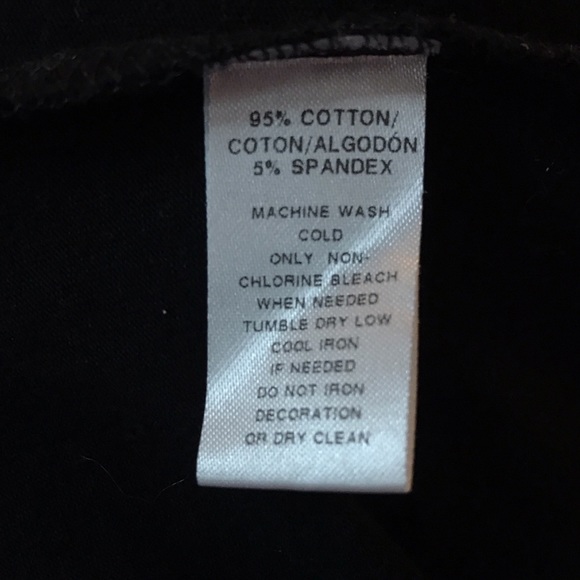 Ann Taylor LOFT Simple black long sleeve tee, S - Picture 4 of 5